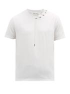 Matchesfashion.com Craig Green - Laced Crew Neck Cotton Jersey T Shirt - Mens - White