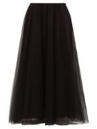Matchesfashion.com Raey - Elasticated Waist Tulle Maxi Skirt - Womens - Black