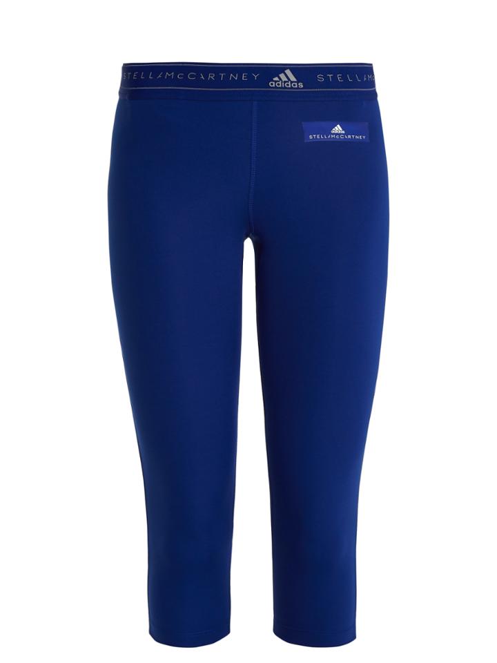 Adidas By Stella Mccartney Run Cropped Performance Leggings
