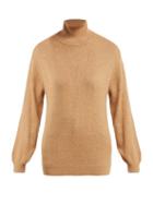 Matchesfashion.com Khaite - Julie Cashmere Roll Neck Sweater - Womens - Camel