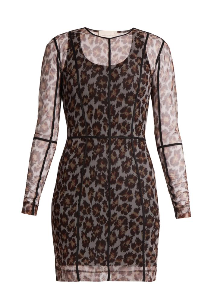 Christopher Kane Leopard-print Mesh Dress