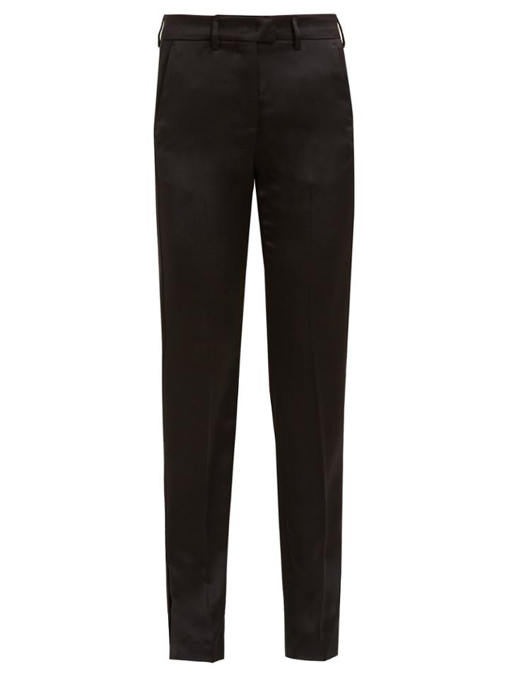 Msgm Straight-leg Satin Trousers