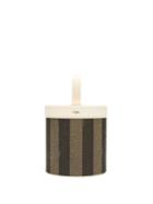 Matchesfashion.com Fendi - Medium Jacquard-striped Leather Jewellery Box - Brown White