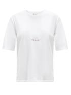 Matchesfashion.com Saint Laurent - Logo-print Cotton-jersey T-shirt - Womens - White Print