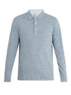 Faherty Laguna Striped Cotton-blend Polo Shirt