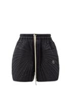 Matchesfashion.com Moncler + Rick Owens - Radiance Drawstring Quilted Down Shorts - Womens - Black