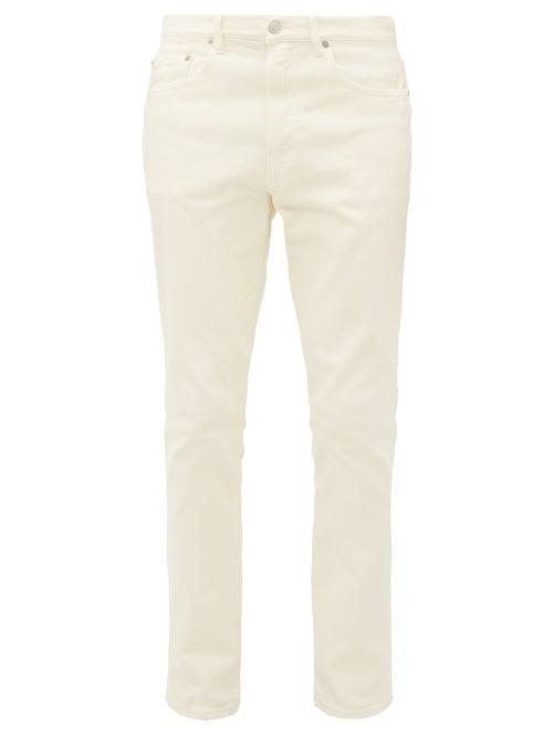 Matchesfashion.com Jeanerica Jeans & Co. - Slim Fit Cotton Blend Jeans - Mens - Cream