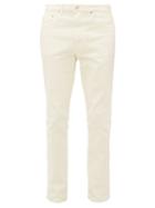 Matchesfashion.com Jeanerica Jeans & Co. - Slim Fit Cotton Blend Jeans - Mens - Cream