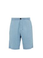 Matchesfashion.com Oliver Spencer - Drawstring Waist Cotton Piqu Shorts - Mens - Light Blue
