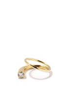 Matchesfashion.com Katkim - Grande Crescendo Diamond & 18kt Gold Ring - Womens - Yellow Gold
