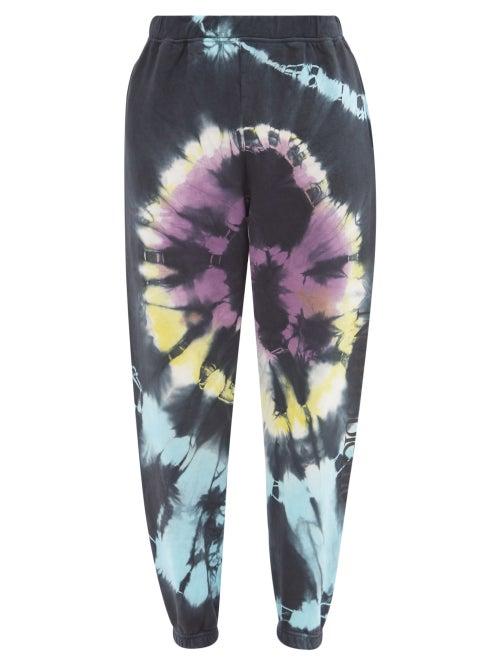 Mens Rtw Aries - No Problemo Tie-dye Cotton-jersey Track Pants - Mens - Multi
