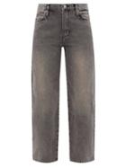 Frame - Ultra High Washed Barrel-leg Jeans - Womens - Grey