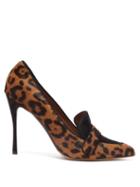 Matchesfashion.com Tabitha Simmons - Caspian Leopard Print Horsehair Heels - Womens - Leopard