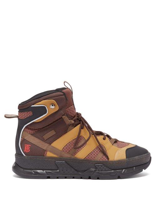 Matchesfashion.com Burberry - Rs5 Panelled High Top Trainers - Mens - Brown