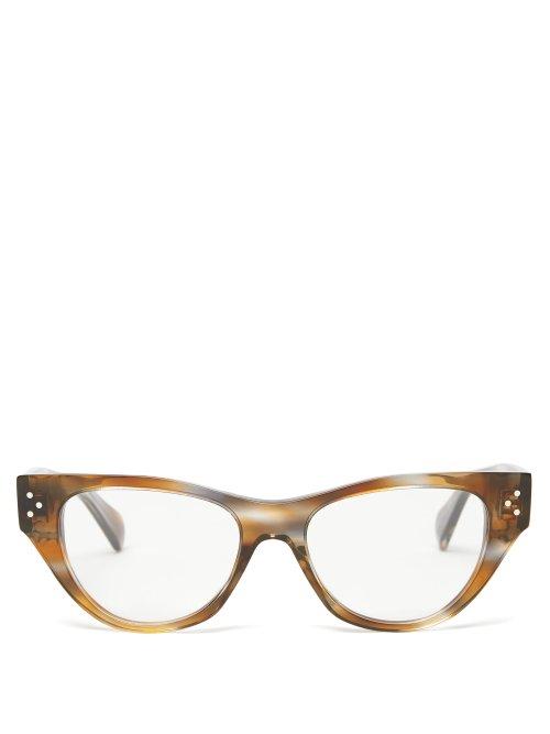Matchesfashion.com Celine Eyewear - Cat Eye Acetate Glasses - Womens - Tortoiseshell