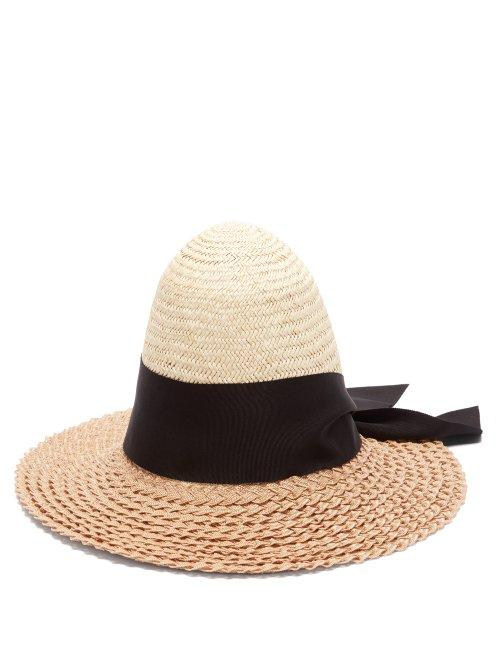 Matchesfashion.com Benot Missolin - Colette Palm And Pedaline Straw Hat - Womens - Beige