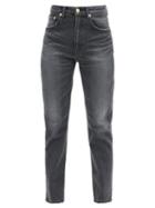 Matchesfashion.com Tu Es Mon Trsor - Sapphire High-rise Cotton Wide-leg Jeans - Womens - Black
