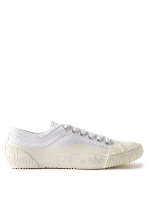 A.p.c. - Iggy Canvas And Rubber Trainers - Mens - White