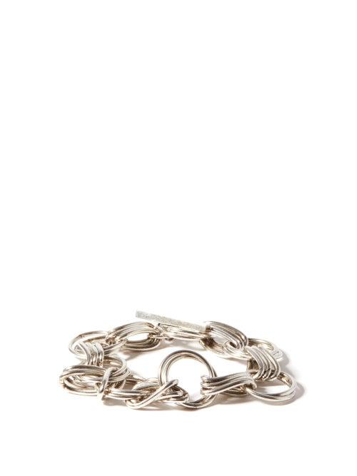 Matchesfashion.com Saint Laurent - Saharien Multi-link Bracelet - Mens - Silver