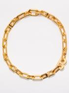 Balenciaga - B-link Chain Necklace - Womens - Gold