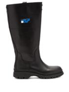 Matchesfashion.com Prada - Leather And Nylon Gaiter Boots - Womens - Black