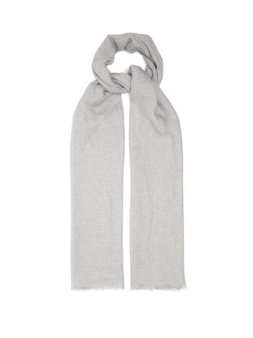 Matchesfashion.com Denis Colomb - Samba Loose Weave Slubbed Linen Scarf - Mens - Grey