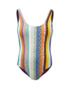 Matchesfashion.com Missoni Mare - Low-back Striped Swimsuit - Womens - Multi