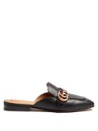 Gucci Peyton Leather Backless Loafers