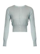 The Vampire's Wife Round-neck Silk And Cashmere-blend Cardigan