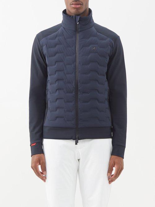 Toni Sailer - Simon Quilted Down Softshell Mid-layer Jacket - Mens - Navy