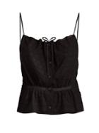 Raey Button-through Broderie-anglaise Cami Top