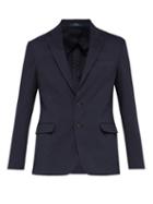 Matchesfashion.com Polo Ralph Lauren - Single Breasted Cotton Blend Blazer - Mens - Navy