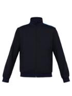 Matchesfashion.com Stella Mccartney - Striped Trim Wool Track Jacket - Mens - Dark Blue