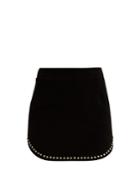 Saint Laurent Studded Cotton-corduroy Mini Skirt
