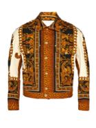 Versace Baroque-print Denim Jacket
