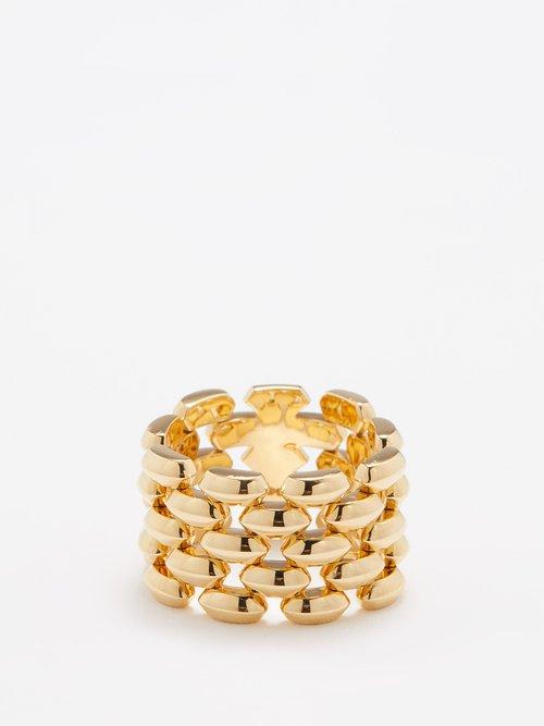 Lizzie Mandler - Cleo 18kt Gold Ring - Womens - Yellow Gold