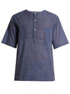 Robinson Les Bains Dune Geometric-print Cotton-batiste T-shirt