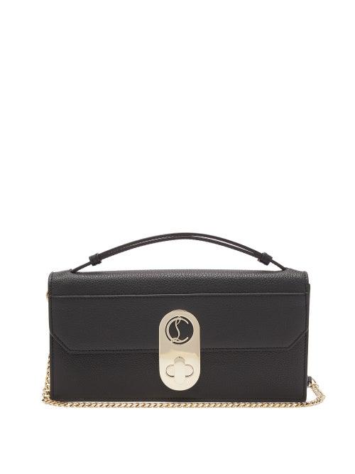 Matchesfashion.com Christian Louboutin - Elisa Mini Grained-leather Shoulder Bag - Womens - Black