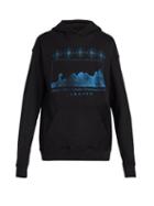 Matchesfashion.com Rhude - Desert Treatment Printed Cotton Hooded Sweatshirt - Mens - Black