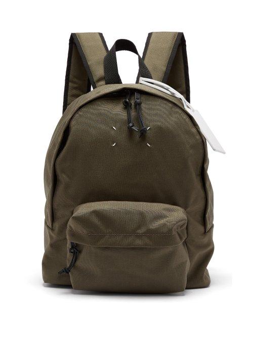 Matchesfashion.com Maison Margiela - Stereotype Canvas Backpack - Mens - Green