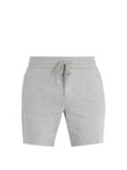 Matchesfashion.com Frescobol Carioca - Drawstring Waist Cotton Blend Shorts - Mens - Grey
