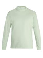 Matchesfashion.com Sies Marjan - High Neck Cotton Sweatshirt - Mens - Mint
