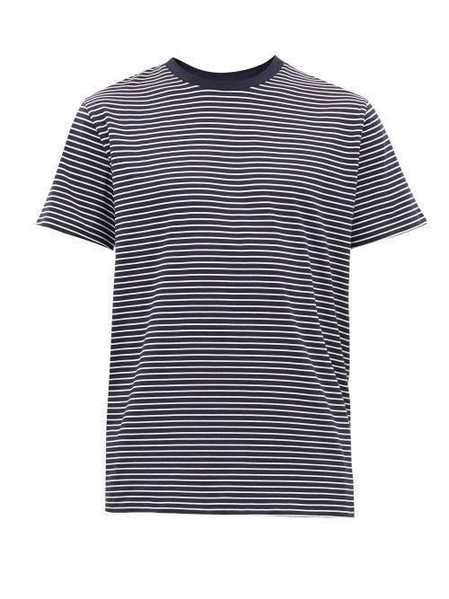 Matchesfashion.com A.p.c. - Orson Breton-striped Cotton T-shirt - Mens - Navy White