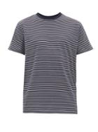 Matchesfashion.com A.p.c. - Orson Breton-striped Cotton T-shirt - Mens - Navy White