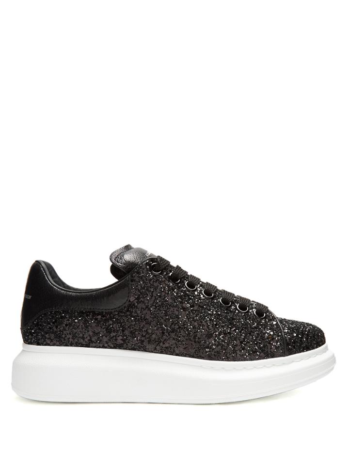 Alexander Mcqueen Glitter Low-top Platform Trainers