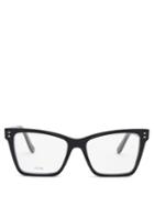 Matchesfashion.com Celine Eyewear - Rectangular Cat-eye Acetate Glasses - Womens - Black