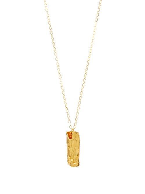 Matchesfashion.com Alighieri - The Wishing Well 24kt Gold-plated Necklace - Womens - Gold