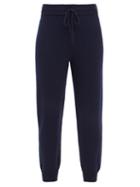 Joostricot - Drawstring-waist Wool-blend Track Pants - Womens - Navy