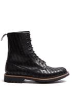 Vetements X Church's Logo-debossed Lace-up Boots