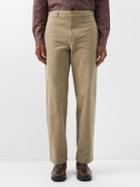 Nick Fouquet - Vincenzo Straight-leg Cotton Trousers - Mens - Beige